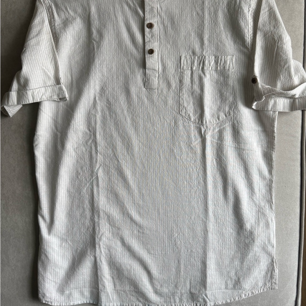 Classic White Button Down Shirt for Men